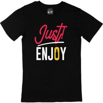 Cix Just Enjoy Siyah T-shirt