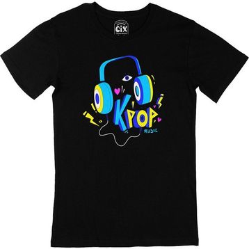Cix K Pop Müzik Siyah T-shirt