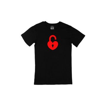 Cix Kalbim Açık Siyah T-shirt