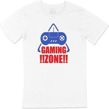 Cix Mavi Gaming Zone Beyaz T-shirt