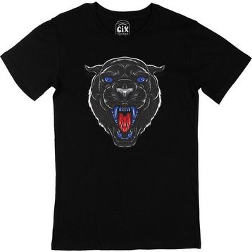 Cix Mavi Gözlü Panter Siyah T-shirt