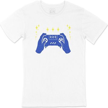 Cix Mavi Joystick Beyaz T-shirt