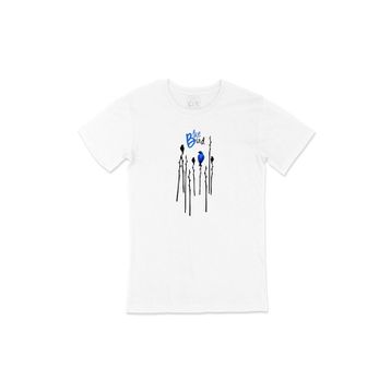 Cix Mavi Kuş Beyaz T-shirt