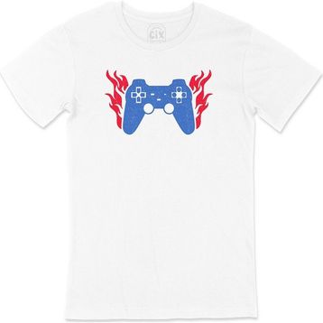 Cix Mavili Joystick Beyaz T-shirt