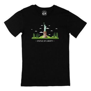 Cix Özgürlük Anıtı Siyah T-shirt