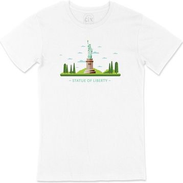 Cix Özgürlük Anıtı Siyah T-shirt