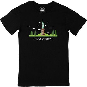 Cix Özgürlük Anıtı Siyah T-shirt