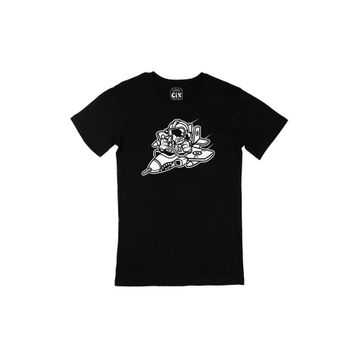 Cix Pilot Baskılı Siyah Erkek T-shirt