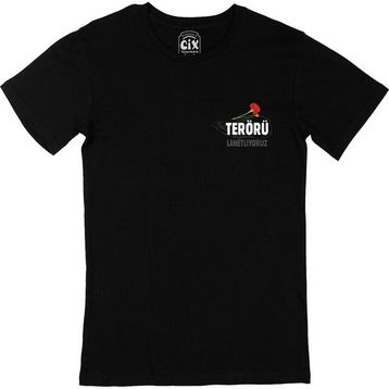 Cix Terörü Lanetliyoruz Siyah Erkek T-shirt