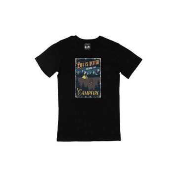 Cix The Campfire Siyah Erkek T-shirt