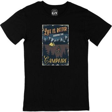 Cix The Campfire Siyah Erkek T-shirt