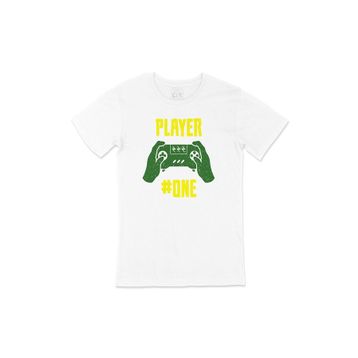 Cix Yeşil Player One Beyaz T-shirt