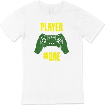 Cix Yeşil Player One Beyaz T-shirt