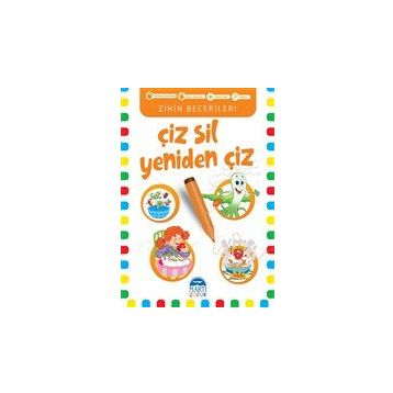 Çiz Sil Yeniden Çiz Turuncu Kitap) - Martı Çocuk Yayınları