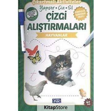 Çizgi Alıştırmaları - Hayvanlar - Ülkü Unsu