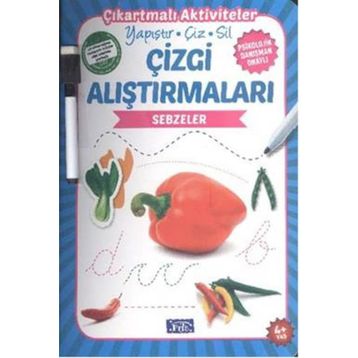 Çizgi Alıştırmaları - Sebzeler - Ülkü Unsu