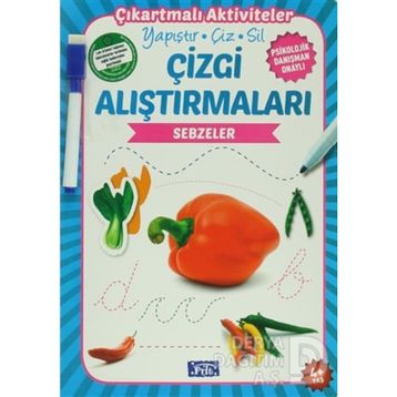 Çizgi Alıştırmaları - Sebzeler - Ülkü Unsu