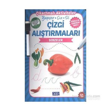 Çizgi Alıştırmaları - Sebzeler - Ülkü Unsu
