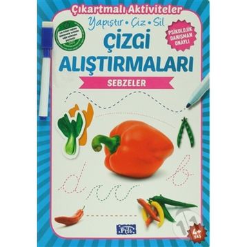 Çizgi Alıştırmaları - Sebzeler - Ülkü Unsu