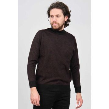 Çizgi Triko 42564220 Siyah Erkek Kazak