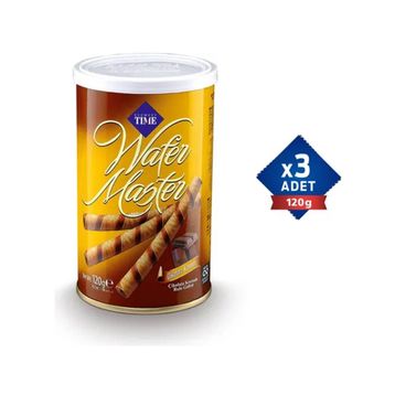 Çizmeci Time 120 gr Wafer Master Çikolata Fındık Kremalı Rulo Gofret