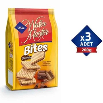 Çizmeci Time 200gr Wafer Master Bites Çikolata Kremalı Gofret
