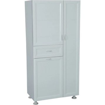 ÇK102 Çok Amaçlı Çekmeceli Kapaklı Sepetli Plastik Pvc Banyo Dolabı