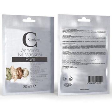 Claderm Sachet Pure 20 ml Kil Maskesi