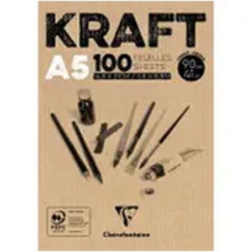 Clairefontaine Kraft 29.7x42 cm 90 gr 100 Yaprak Çizim Blok