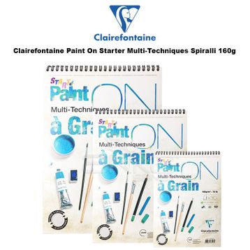 Clairefontaine Paint On Starter Multi-Techniques Spiralli 160 gr Defter