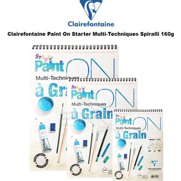 Clairefontaine Paint On Starter Multi-Techniques Spiralli 160 gr Defter