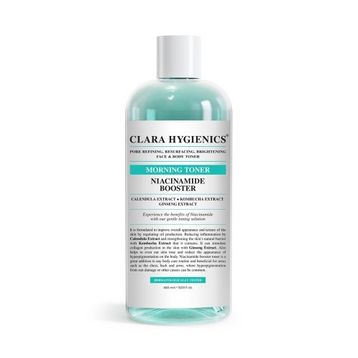 Clara 400 ml Hygienics Niacinamide Booster Gözenek Sıkılaştırıcı Aydınlatıcı Etkili Vegan Yüz Ve Vücut Gündüz Tonik