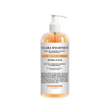 Clara Hygienics Hydra Lock Nem Hapsedici Tazeleyici Yatıştırıcı Vegan 400 ml Yüz ve Vücut Duş Jeli