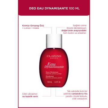 Clarins Eau Dynamisante 100 ml Kadın Deodorant