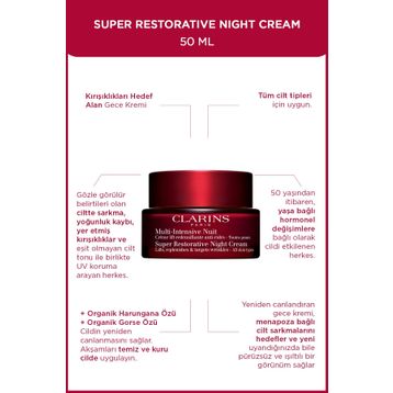 Clarins Super Restorative Night Cream 50 ml Gece Kremi
