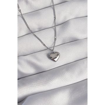 Clariss 316L Çelik Gümüş Renk Kalp Model Love Kolye