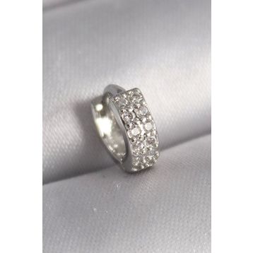 Clariss 316L Çelik Gümüş Renk Zirkon Taşlı Tragus Piercing