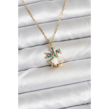 Clariss 316L Çelik Zincir Gold Renk Chirtsmas Bell Model Yılbaşı Temalı Kadın Kolye