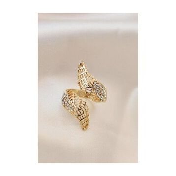 Clariss Ayarlamalı Gümüş Renk Metal Zirkon Taşlı Yüzük