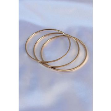 Clariss BJ-BB5361 316L Çelik Gold Renk Ajda Model Kadın 65 mm Bilezik