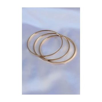 Clariss BJ-BB5361 316L Çelik Gold Renk Ajda Model Kadın 65 mm Bilezik