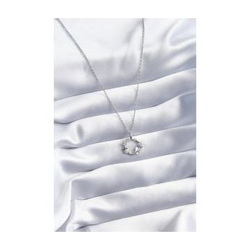 Clariss BJ-BKO8071 316L Çelik Gümüş Renk Zirkon Taşlı Yıldız Model Kadın Kolye