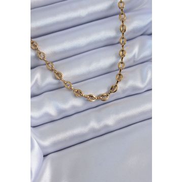 Clariss BKO7656 316L Çelik Gold Renk Zincir Model Kadın Kolye