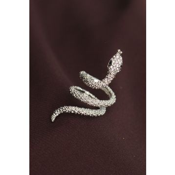 Clariss BYK2236 Ayarlanabilir Silver Renk Zirkon Taşlı Yılan Yüzük