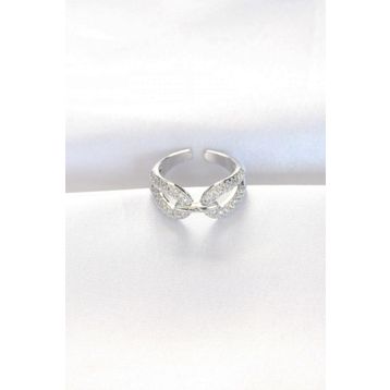 Clariss EBJ240521W24326 Zirkon Taşlı Silver Renk Ayarlanabilir Yüzük