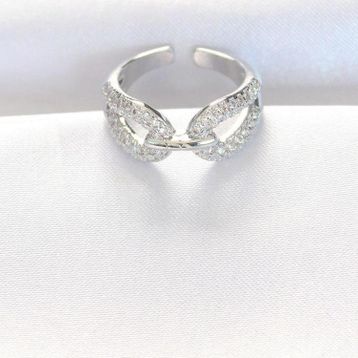Clariss EBJ240521W24326 Zirkon Taşlı Silver Renk Ayarlanabilir Yüzük