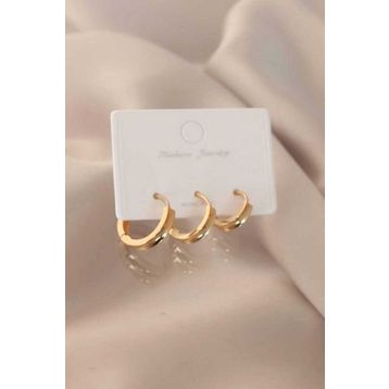 Clariss Gold Renk Halka Kadın Küpe
