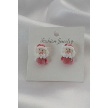 Clariss Kadife Noel Bebek Model Kadın Küpe
