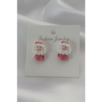 Clariss Kadife Noel Bebek Model Kadın Küpe