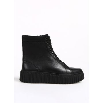 Clarks 26173870 Deri Siyah Kadın Bot